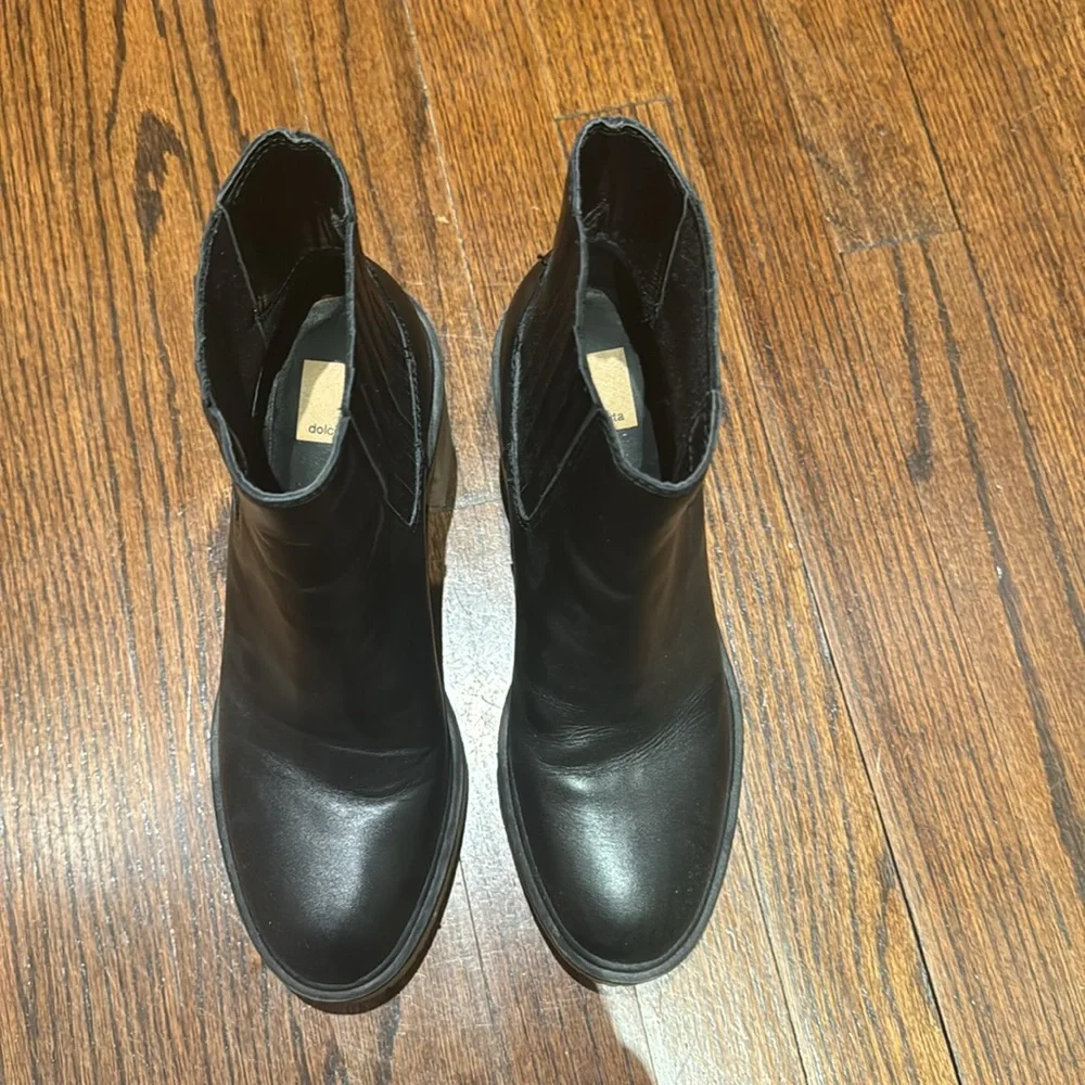 Dolce Vita Heeled Black Booties - Picture 5 of 6